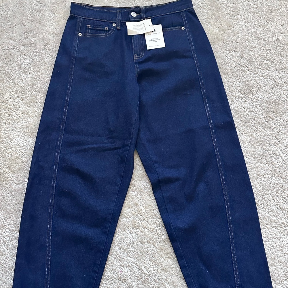 Free Assembly - Women's Barrel Anklet Jeans
